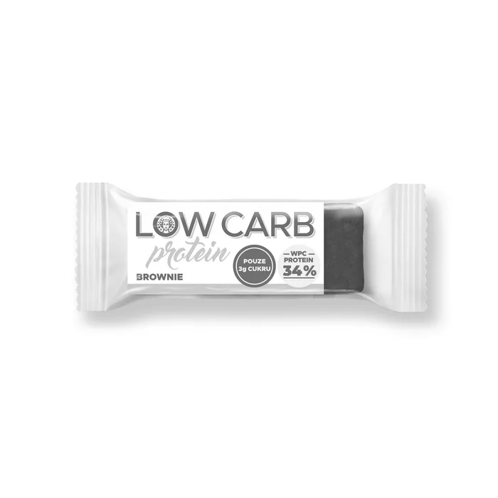 Jihočeská svačinka Tyčinka Low carb Protein 34 % brownie s arašídovým krémem 28 g